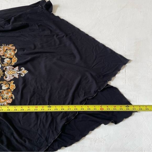 Ay Guey Historia Beaded Mexico Woman Graphic Asymmetric Hem TShirt 4XL RARE NWT - Picture 7 of 8